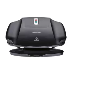   SilverCrest SKG 1000 Elektromos grillsütő, kontakt grill ILAG tapadásgátló bevonattal, fekete, 1000W