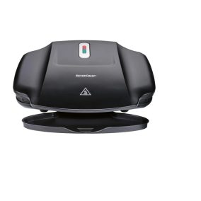   SilverCrest SKG 1000 Elektromos grillsütő, kontakt grill ILAG tapadásgátló bevonattal, fekete, 1000W