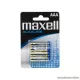 maxell Tartós mikroceruza elem, AAA, LR03, Alkaline, 1,5V, 4 db / csomag (18721)
