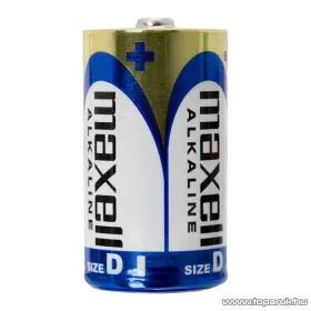   maxell Tartós góliát elem, D, LR20, Alkaline, 1,5 V, 2 db / csomag (18723)