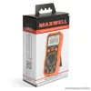 Maxwell MX-25 223 Digitális multiméter elem teszterrel, hőmérsékletméréssel, munkalámpa funkcióval (25223)