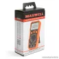   Maxwell MX-25 223 Digitális multiméter elem teszterrel, hőmérsékletméréssel, munkalámpa funkcióval (25223)