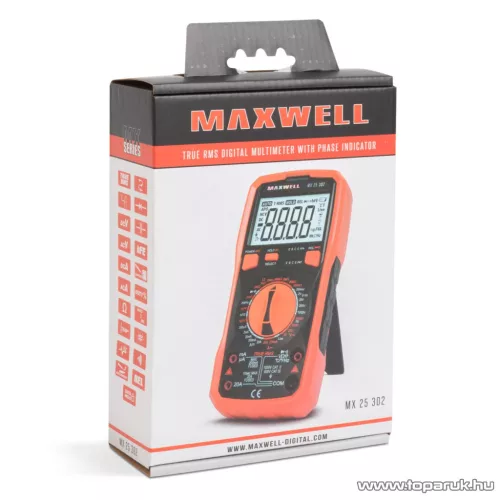 Maxwell MX-25 302 Digitális multiméter Feszültség kereséssel, TRUE RMS (25302)
