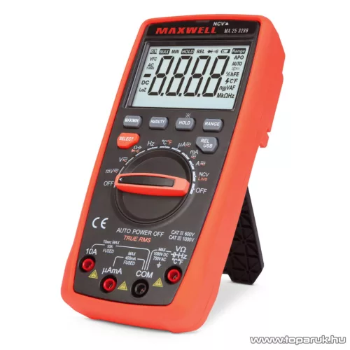 Maxwell MX-25 328B Digitális multiméter 5 az 1-ben, USB-s PC kapcsolattal (25328B)