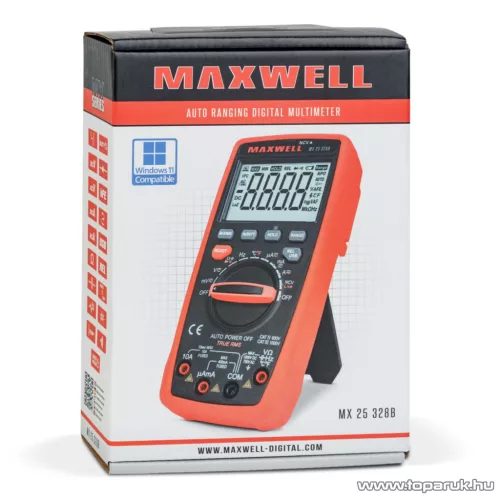 Maxwell MX-25 328B Digitális multiméter 5 az 1-ben, USB-s PC kapcsolattal (25328B)