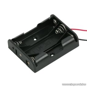   neXus Műanyag elemtartó, 3 db AA (ceruzaelemhez), 10 db / csomag (05344)