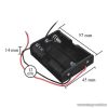 neXus Műanyag elemtartó, 3 db AA (ceruzaelemhez), 10 db / csomag (05344)