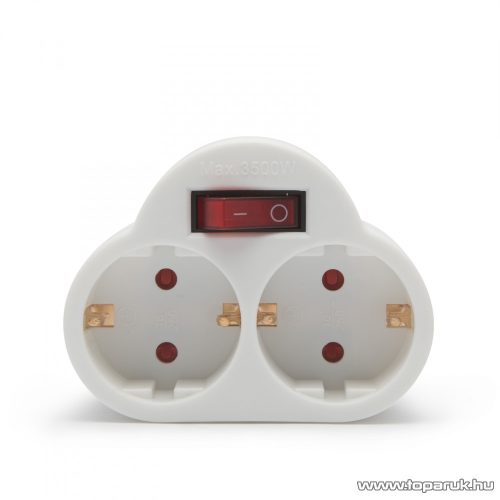 delight 2 -es fali elosztó kapcsolóval, 250V, 16A (05684)