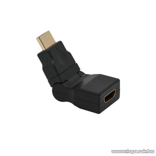 delight HDMI átalakító, HDMI dugó - HDMI aljzat, forgatható és dönthető (05736)