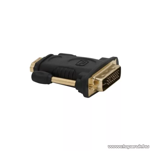 Delight DVI / HDMI átalakító, HDMI aljzat - DVI dugó, aranyozott (05740)