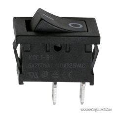 Billenő kapcsoló, 1 áramkör, 6A-250V, OFF-ON, I-O jelzéssel, 10 db / csomag (09020)