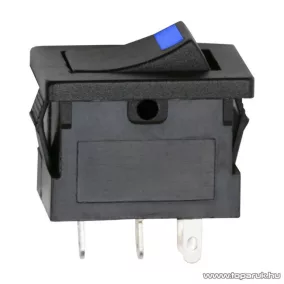   Billenő kapcsoló, 1 áramkör, 15A-12VDC, OFF-ON, kék LED-el, 5 db / csomag (09027KE)