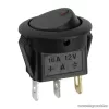 Billenő kapcsoló, 1 áramkör, 16A-12VDC, OFF-ON, piros LED-el, 5 db / csomag (09042PI)