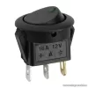 Billenő kapcsoló, 1 áramkör, 16A-12VDC, OFF-ON, zöld LED-el, 5 db / csomag (09042ZO)
