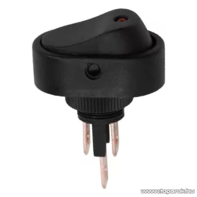   Billenő kapcsoló, 1 áramkör, 20A-12VDC, OFF-ON, kék LED-el, 5 db / csomag (09047PI)