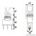 Karos kapcsoló, 1 áramkör, 10A-12VDC, OFF-ON, piros világítással, 5 db / csomag (09032) - készlethiány