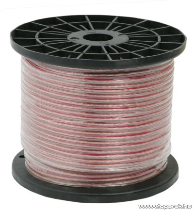 Hangszóró vezeték, 2 x 1,50 mm2, 50 m/műanyag dob (20001)