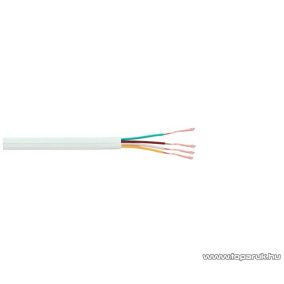 Telefonvezeték, 4 x 0,1mm, fehér, 100 m/tekercs (20002)