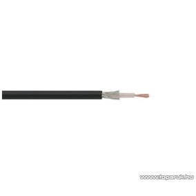 Koax kábel, RG 58, 50 ohm, fekete 500 m/fadob (20010)