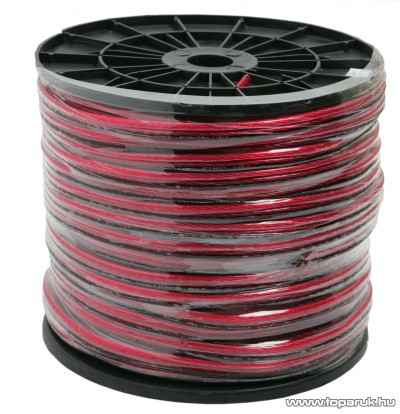 Hangszóró vezeték, 2 x 4,00 mm2, 100 m/műanyag dob (20021)