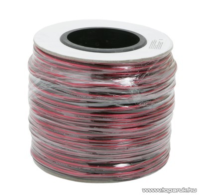 Hangszóró vezeték, 2 x 0,50 mm2, 100 m/papírdob (20026)