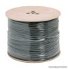 Koax kábel, RG 59, B/U Cu, 75 ohm, fekete, 500 m/fadob (20045)