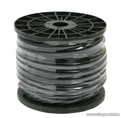 Táp vezeték, 4 Gauge / 21,1mm2, fekete, 25 m/műanyagdob (20055)