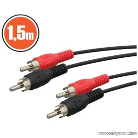   neXus RCA kábel 2 x RCA dugó - 2 x RCA dugó, 1,5 m, 5 pár / csomag (20115)