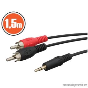   neXus RCA / JACK kábel, 2 x RCA dugó - 3,5 st JACK dugó, 1,5 m (20122)