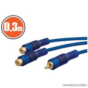  neXus RCA kábel, 1 x RCA dugó - 2 x RCA aljzat, 0,3 m, 2 db / csomag (20197)