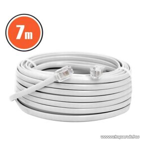   neXus Telefonvezeték, 6P/4C, 7 m, fehér, 3 db / csomag (20302)