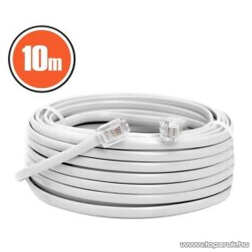   neXus Telefonvezeték, 6P/4C, 10 m, fehér, 3 db / csomag (20303)