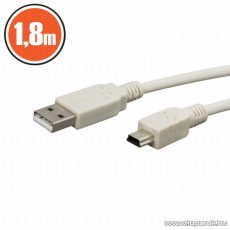 neXus USB kábel, A dugó - B dugó (mini), 1,8 m (20133)