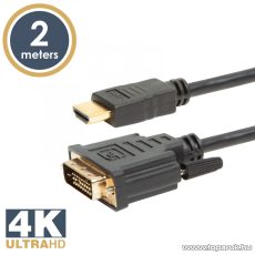 delight DVI-D / HDMI kábel, 2 m, aranyozott csatlakozóval (20380)