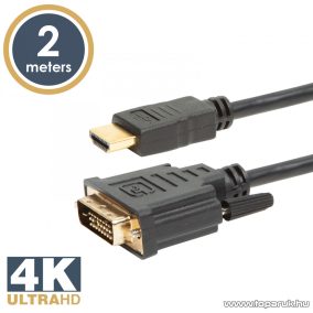   delight DVI-D / HDMI kábel, 2 m, aranyozott csatlakozóval (20380)