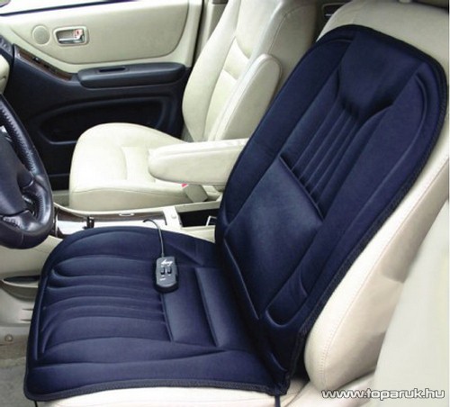 Global E-1200-12V fűthető autós masszázsülés, 3 motoros, szivargyújtó adapterrel