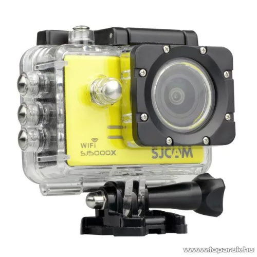 SJCAM SJ5000X ELITE WiFi sportkamera (4K-s kalandkamera) vízálló házzal, sárga