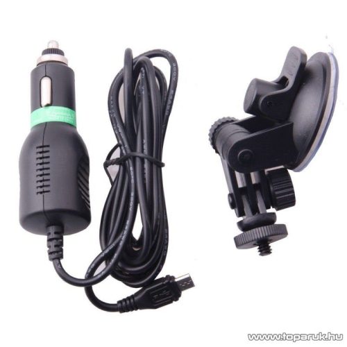 SJCAM gyári autós szett (tartó + töltő) SJ4000 / M10/ SJ5000 típusú sportkamerákhoz - megszűnt termék: 2017. augusztus