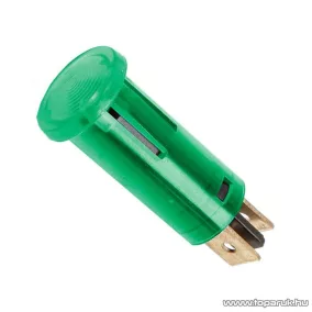 Jelzőfény, 12V, zöld, 10 db / csomag (07921ZO)