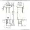 Jelzőfény, 12V, zöld, 10 db / csomag (07921ZO)