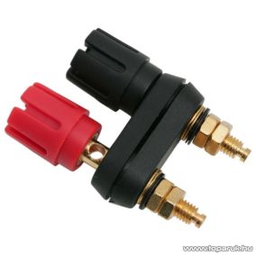   Banán terminál 2 aljzattal, beépíthető, aranyozott érintkezők (05734)