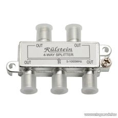 F splitter / F elosztó, 5-1000 MHz, 1 bemenet, 4 kimenet (05215)