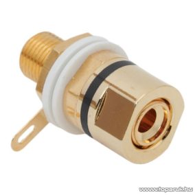   Banán aljzat csatlakozó, beépíthető, aranyozott, fekete (05244FK)