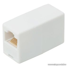   8P8C toldó aljzat - aljzat, egyenes bekötésű, fehér, 5 db / csomag (05228)