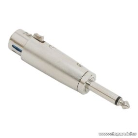   XLR / JACK átalakító, XLR aljzat - 6,3 JACK dugó, (mono) (05208)