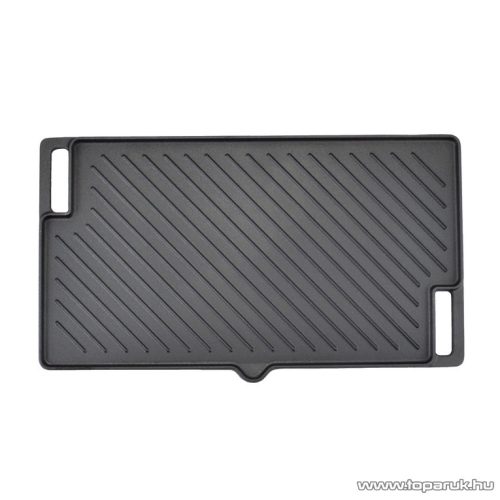 Perfect Home 14914 Öntöttvas grill lap, 2 oldalas csőrös, 45 x 25 cm
