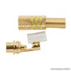 RCA aljzat, aranyozott, max. 6 mm-es kábelhez, sárga, 10 db / csomag (05086SA)