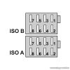 ISO csatlakozó aljzat, 0,2 m (20199)