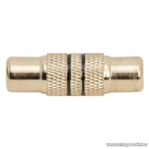 RCA toldó csatlakozó, RCA aljzat - RCA aljzat, aranyozott, 2 db / csomag (05689)