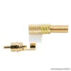 RCA dugó, aranyozott, max. 6 mm-es kábelhez, sárga, 10 db / csomag (05084SA)